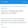 How do I change user after login (e.g. su root)? :: WinSCP